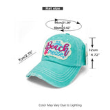 "Beach Please" Baseball Cap-Distressed WHOLESALE BY DOZEN(12PCS)