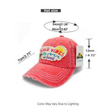 "Beach Vibes Salty But Sweet" Vintage Distressed Baseball Cap WHOLESALE BY DOZEN(12PCS)