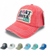 "BOAT HAIR DONT CARE" 2nd edition DISTRESSED BASEBALL CAP WHOLESALE BY DOZEN(12PCS)