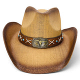 "Bull Blue Beads" Hard Shell COWBOY HAT WHOLESALE
