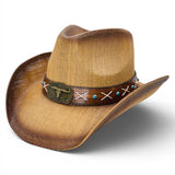 "Bull Blue Beads" Hard Shell COWBOY HAT WHOLESALE