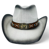 "Bull Blue Beads" Hard Shell COWBOY HAT WHOLESALE