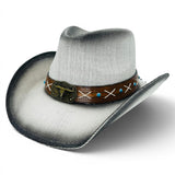 "Bull Blue Beads" Hard Shell COWBOY HAT WHOLESALE