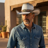 "Bull Blue Beads" Hard Shell COWBOY HAT WHOLESALE