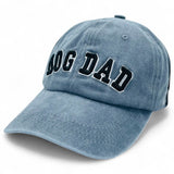 "Dog Dad" DISTRESSED BASEBALL CAP WHOLESALE BY DOZEN(12PCS)
