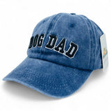 "Dog Dad" DISTRESSED BASEBALL CAP WHOLESALE BY DOZEN(12PCS)