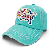 "God Bless" DISTRESSED BASEBALL CAP WHOLESALE BY DOZEN(12PCS)