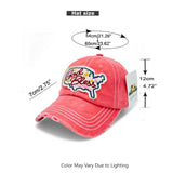 "God Bless" DISTRESSED BASEBALL CAP WHOLESALE BY DOZEN(12PCS)