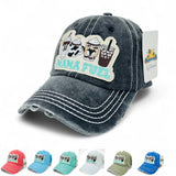 "Mama Fuel" DISTRESSED BASEBALL CAP WHOLESALE BY DOZEN(12PCS)