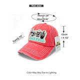 "Mama Fuel" DISTRESSED BASEBALL CAP WHOLESALE BY DOZEN(12PCS)