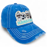 "Mama Fuel" DISTRESSED BASEBALL CAP WHOLESALE BY DOZEN(12PCS)