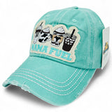 "Mama Fuel" DISTRESSED BASEBALL CAP WHOLESALE BY DOZEN(12PCS)