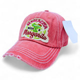 "Mamacita Needs a Margarita" DISTRESSED BASEBALL CAP WHOLESALE BY DOZEN(12PCS)