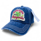 "Mamacita Needs a Margarita" DISTRESSED BASEBALL CAP WHOLESALE BY DOZEN(12PCS)