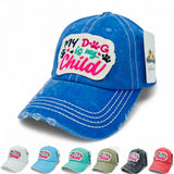 "My Dog is My Child" DISTRESSED BASEBALL CAP WHOLESALE BY DOZEN(12PCS)