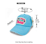 "My Dog is My Child" DISTRESSED BASEBALL CAP WHOLESALE BY DOZEN(12PCS)