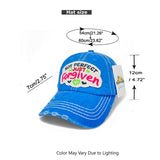 "Not Perfect Just Forgiven" DISTRESSED BASEBALL CAP WHOLESALE BY DOZEN(12PCS)