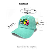 "Peace" Patched DISTRESSED BASEBALL CAP WHOLESALE BY DOZEN(12PCS)