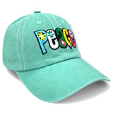 "Peace" Patched DISTRESSED BASEBALL CAP WHOLESALE BY DOZEN(12PCS)