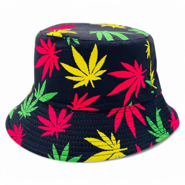 "MARY JANE'S LEAF" WHOLESALE BUCKET HAT BY DOZEN(12PCS)