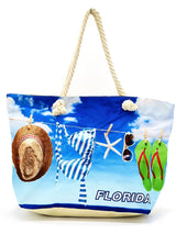 "Florida" BEACH BAGS WHOLESALE BY DOZEN(12PCS)