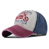 ”American Pride Motorcycle" DISTRESSED BASEBALL CAP wholesale BY DOZEN(12PCS)