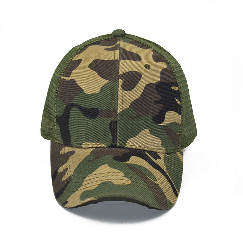 "Camouflage"  VENTED BASEBALL CAP wholesale BY DOZEN(12PCS)
